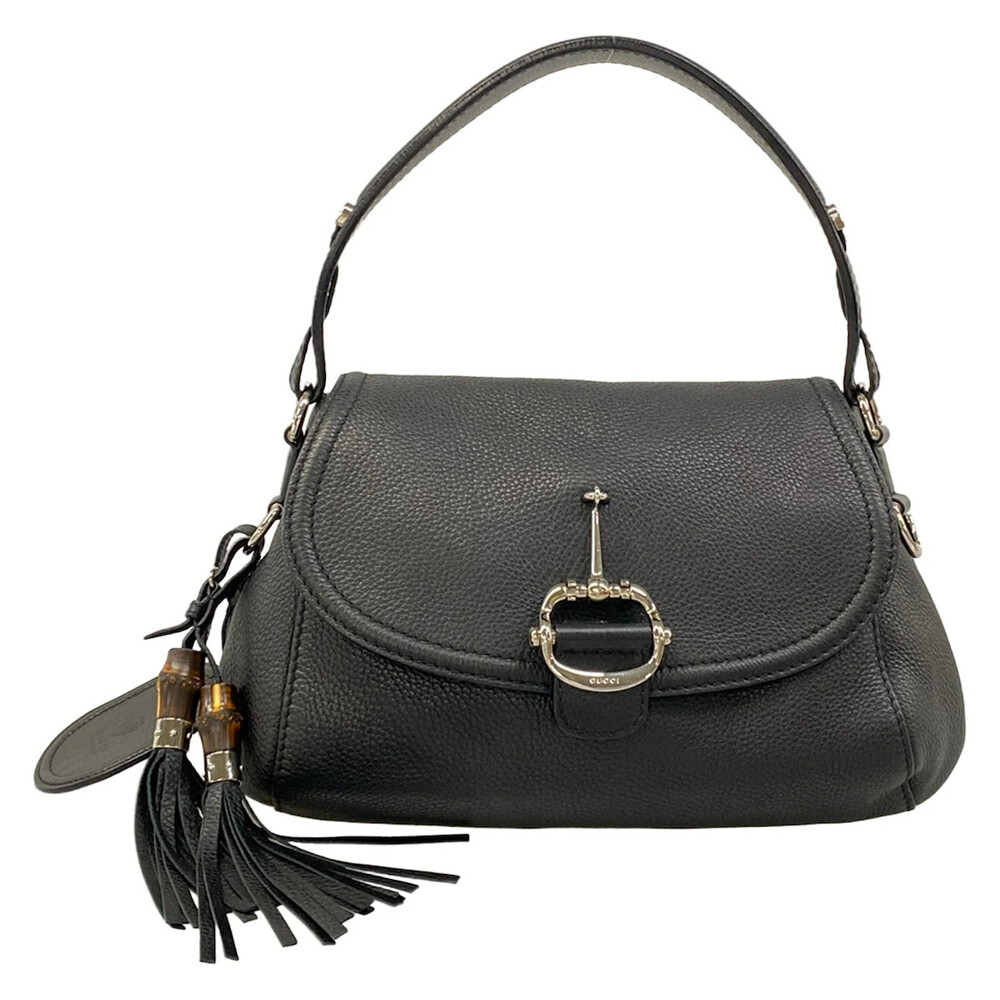 Gucci Horsebit Black Leather Handbag #329970G98B